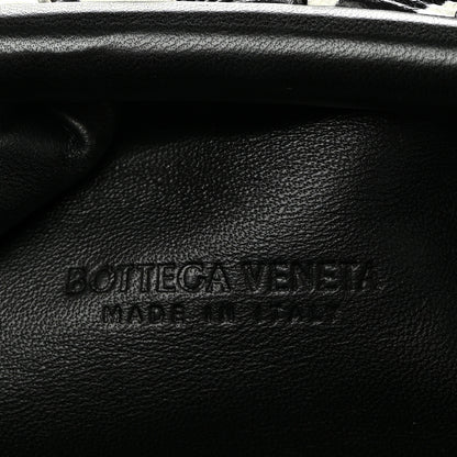 Bottega Veneta Nappa Zebra Print The Pouch Oversized Clutch White Black 6 of 10