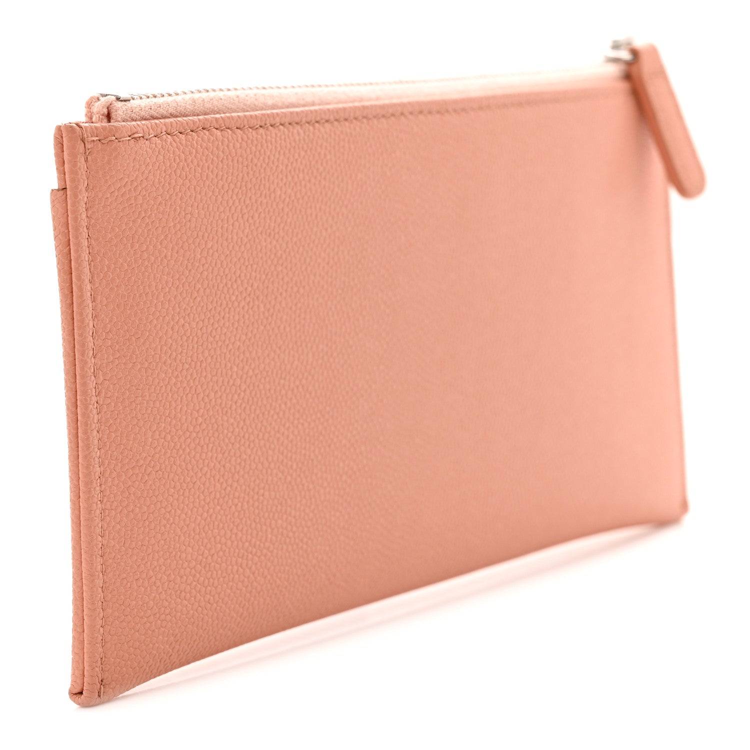 Chanel Caviar CC Zip Pouch Light Pink Black 3 of 8