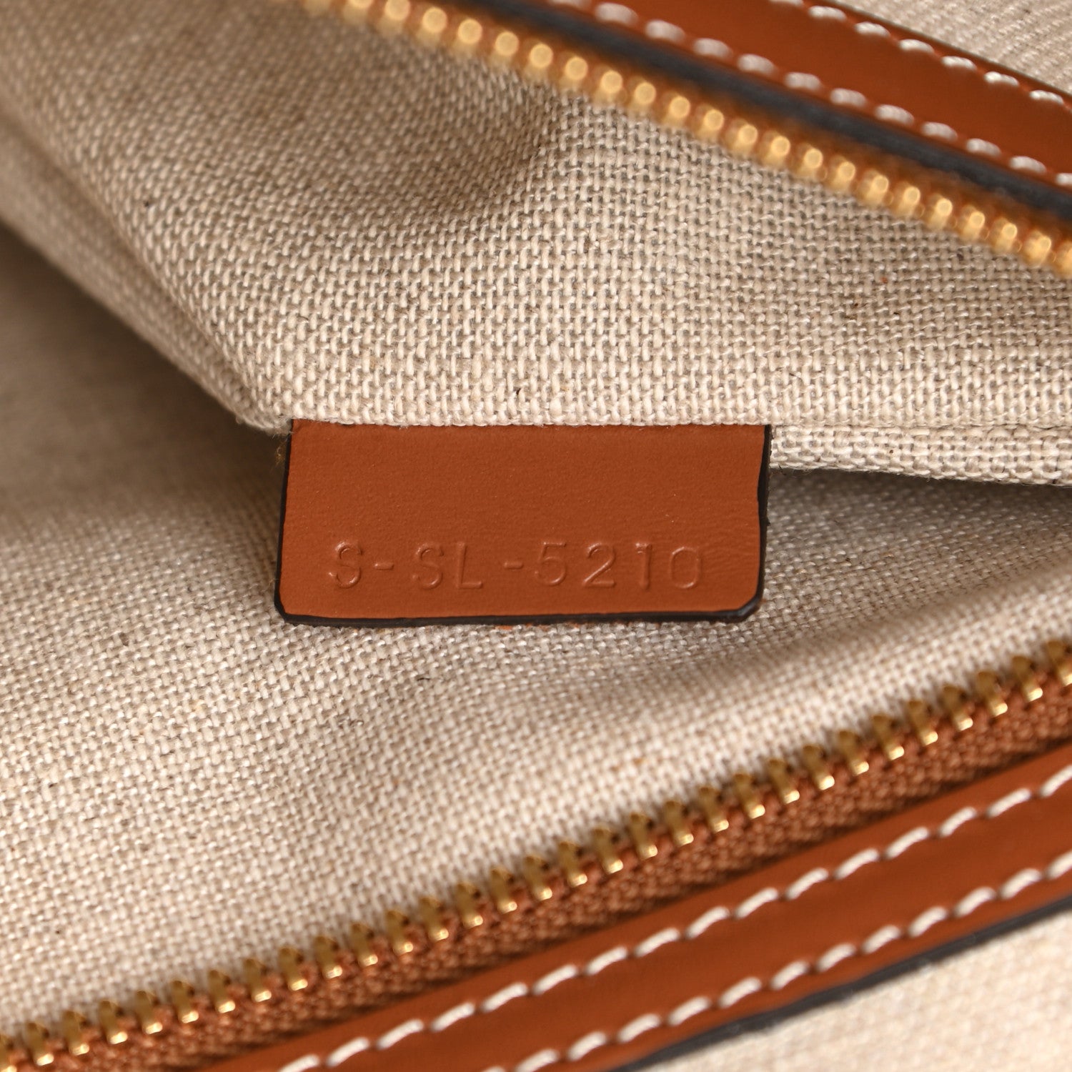 Celine Plein Soleil Textile Calfskin Horizontal Cabas Beige Yellow 7 of 10