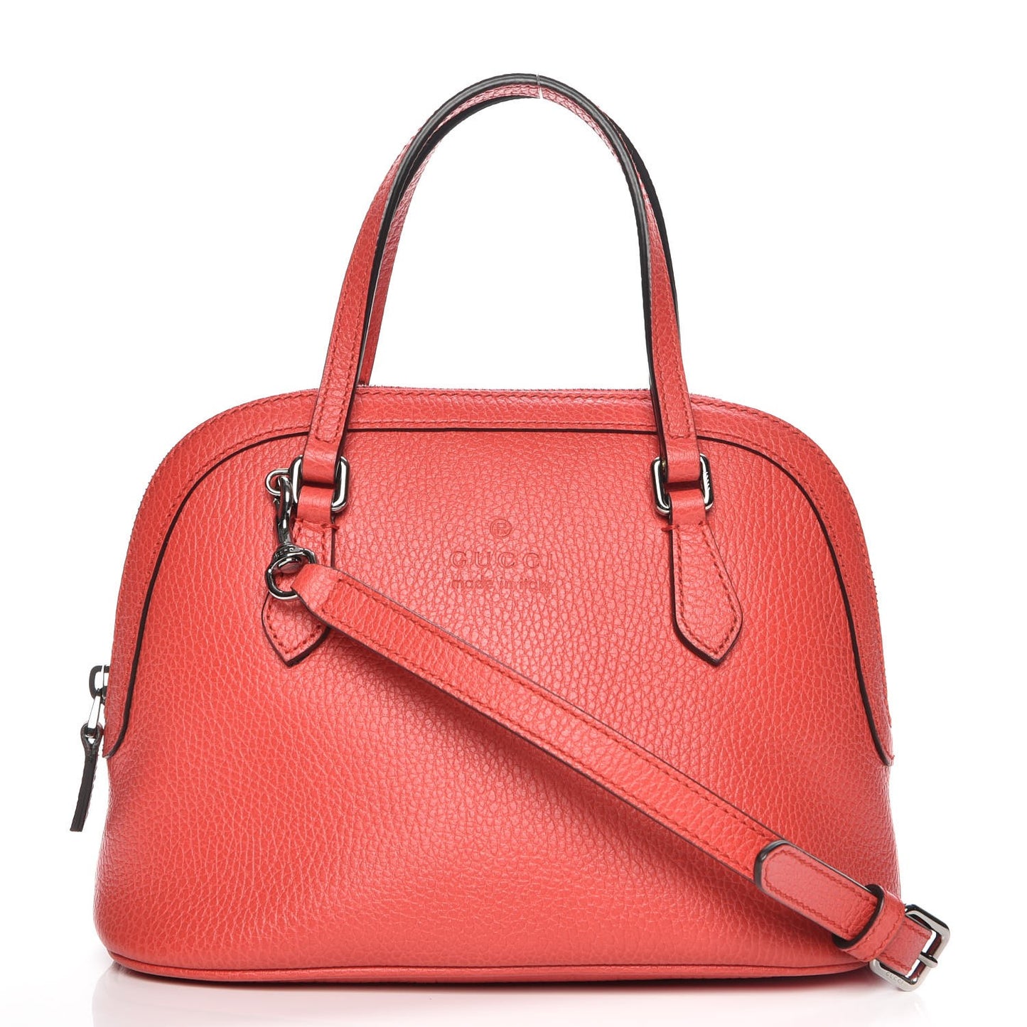 Calfskin Mini Dome Bag Sporting Red