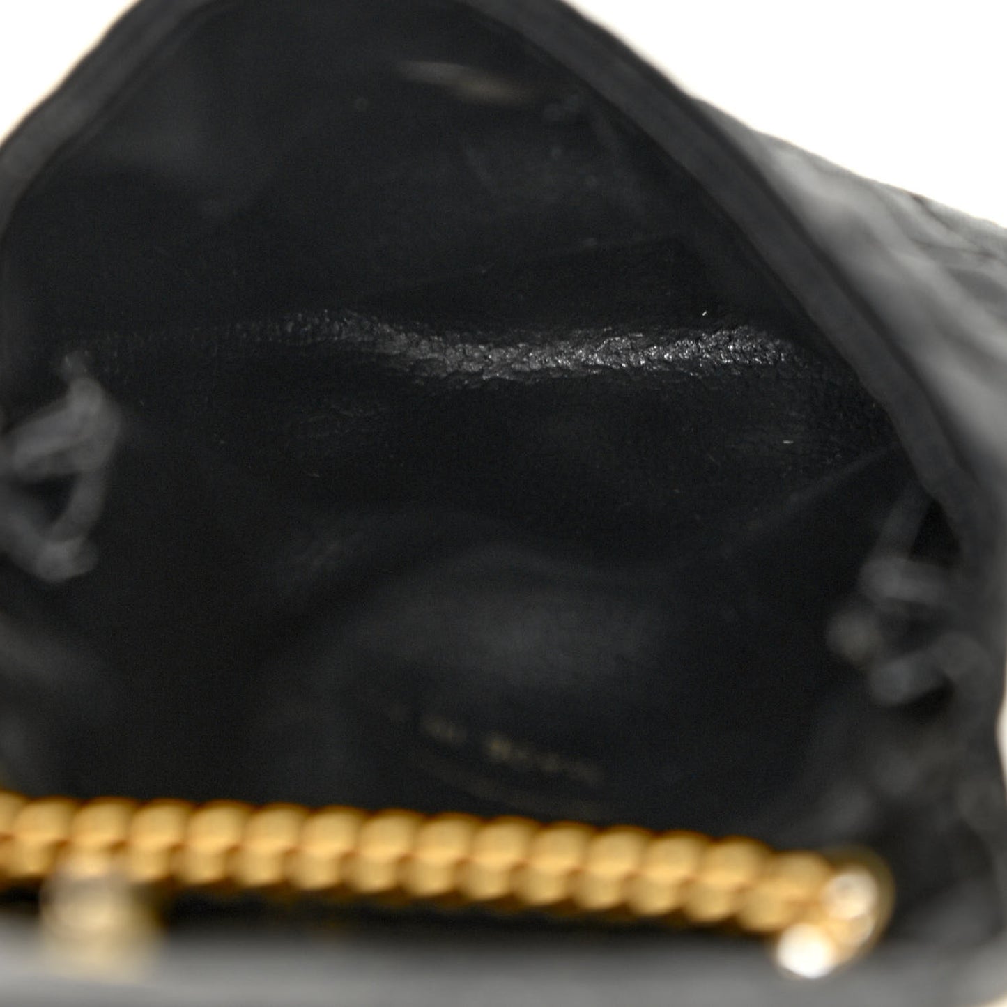 Grosgrain Quilted Micro Flap Bag Black