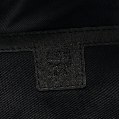 MCM Calfskin Ottomar Monogram Belt Bag Black 6 of 9