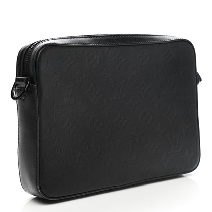 Louis Vuitton Calfskin Monogram Shadow Duo Messenger Black 3 of 11