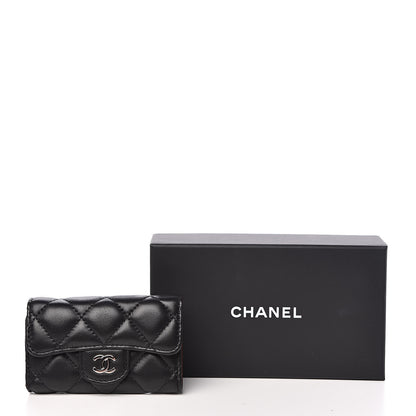 Chanel Lambskin Quilted 6 Key Holder Black 13 of 13