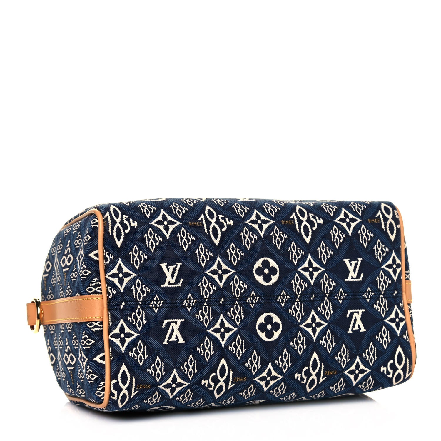 Louis Vuitton Jacquard Since 1854 Speedy Bandouliere 25 Blue 3 of 13