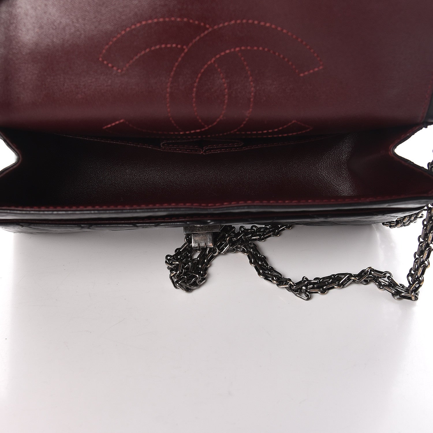 Chanel Aged Calfskin Quilted 2.55 Reissue 225 Flap Black 6 of 11