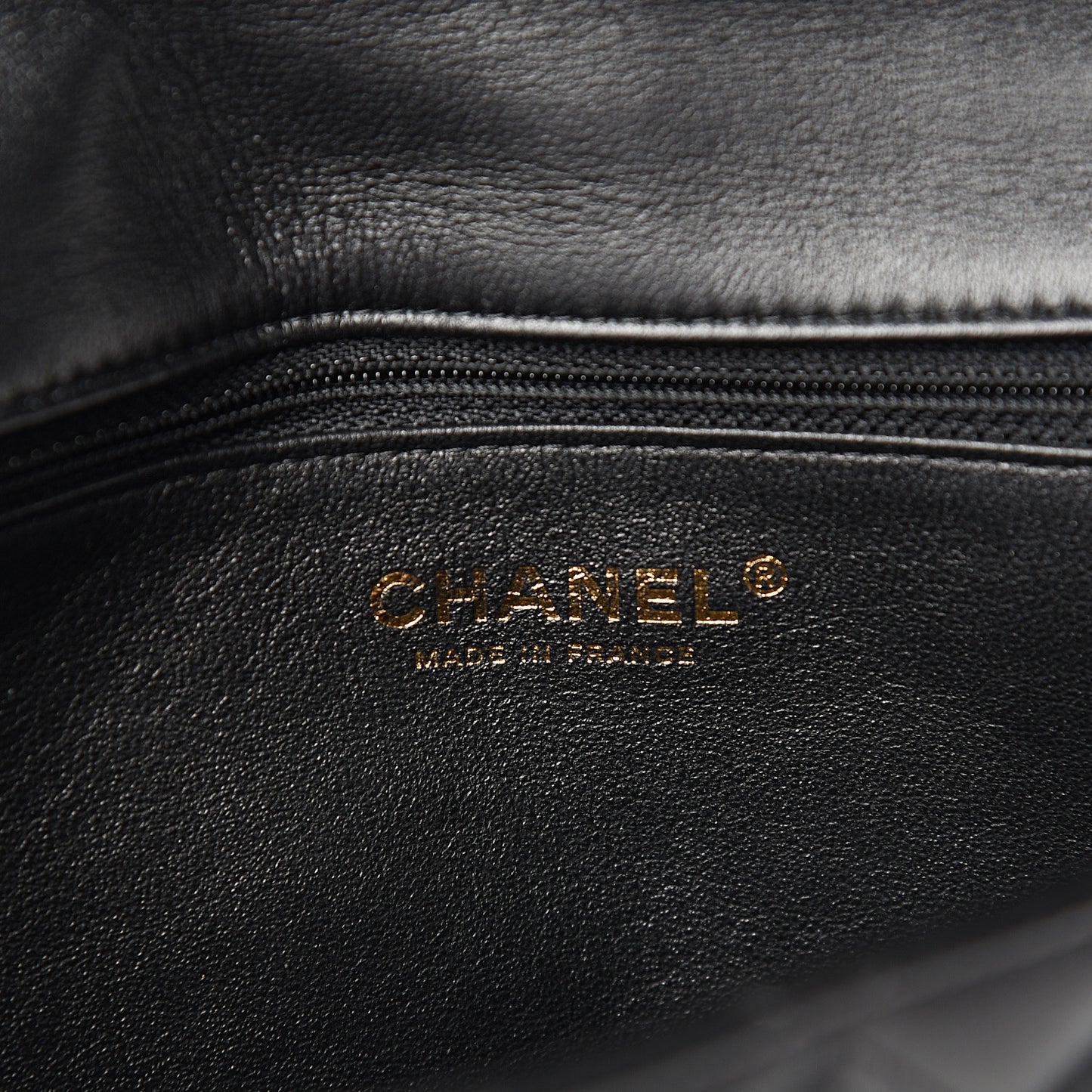 Lambskin Quilted Flap Clutch Black