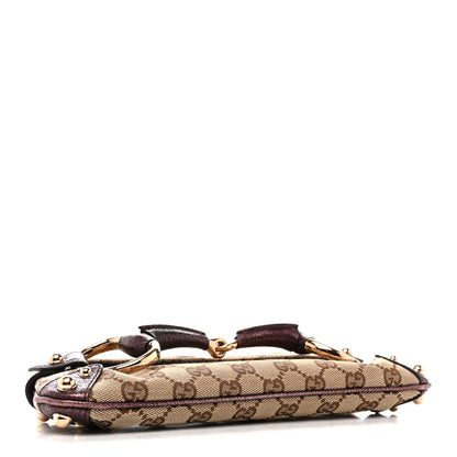 Gucci Monogram Small Horsebit Chain Clutch Purple 4 of 12