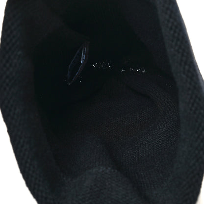 Chanel Cashmere CC Beanie Hat Black 3 of 4