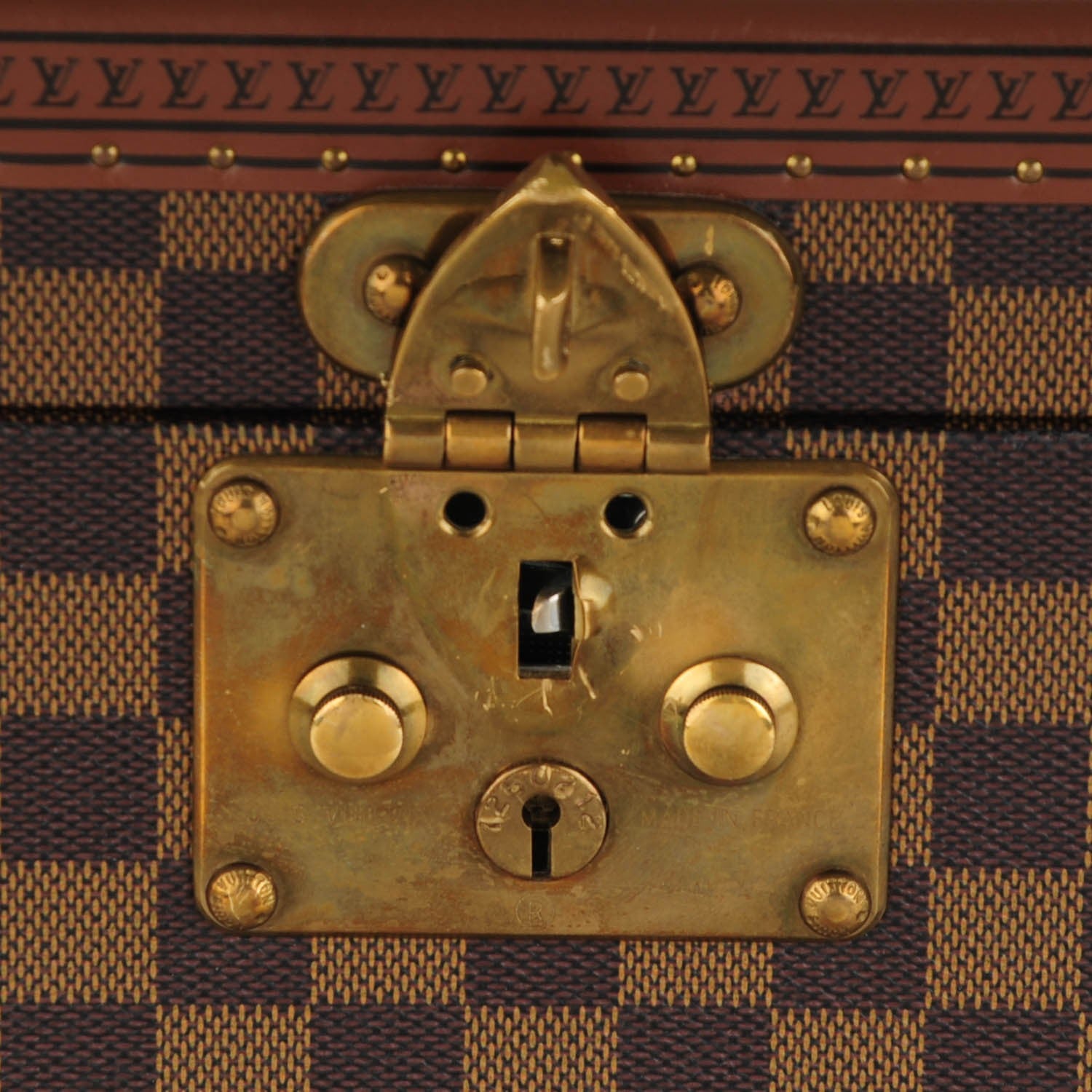 Louis Vuitton Damier Ebene Boite Flacons Beauty Train Trunk Case 12 of 17