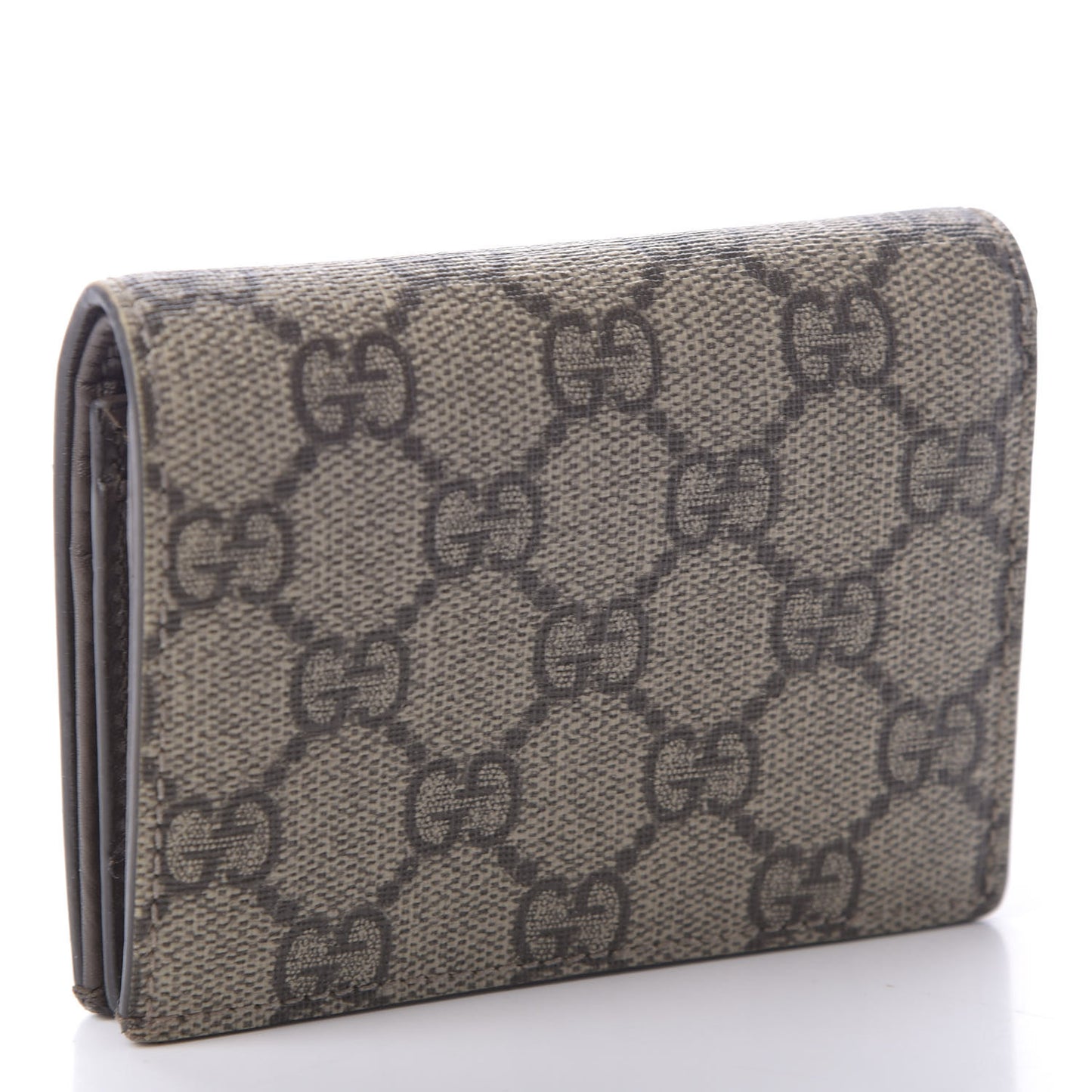 GG Supreme Monogram Card Case Beige