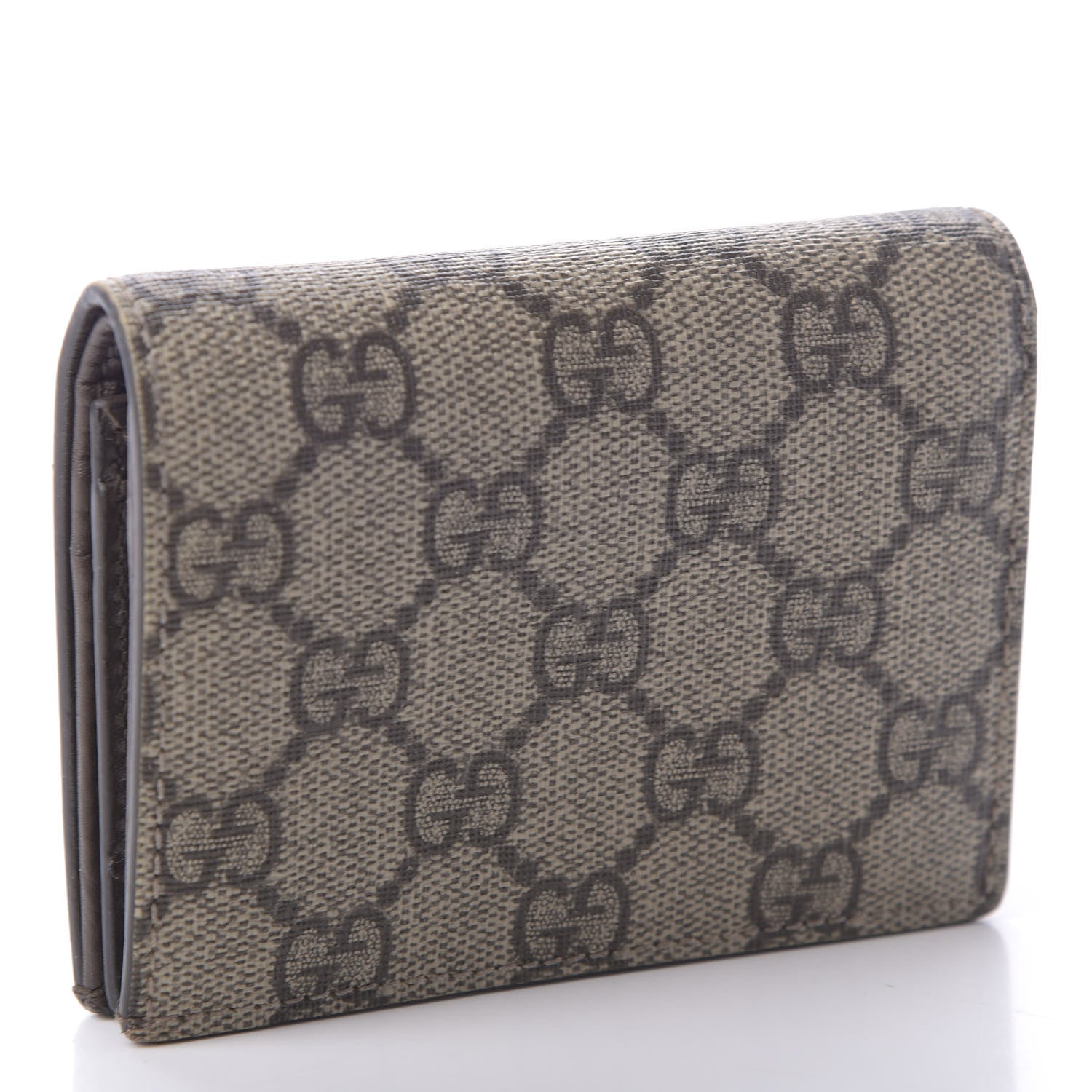 Gucci GG Supreme Monogram Card Case Beige 3 of 7