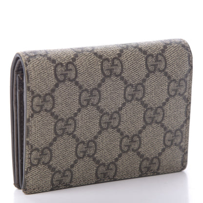 Gucci GG Supreme Monogram Card Case Beige 3 of 7