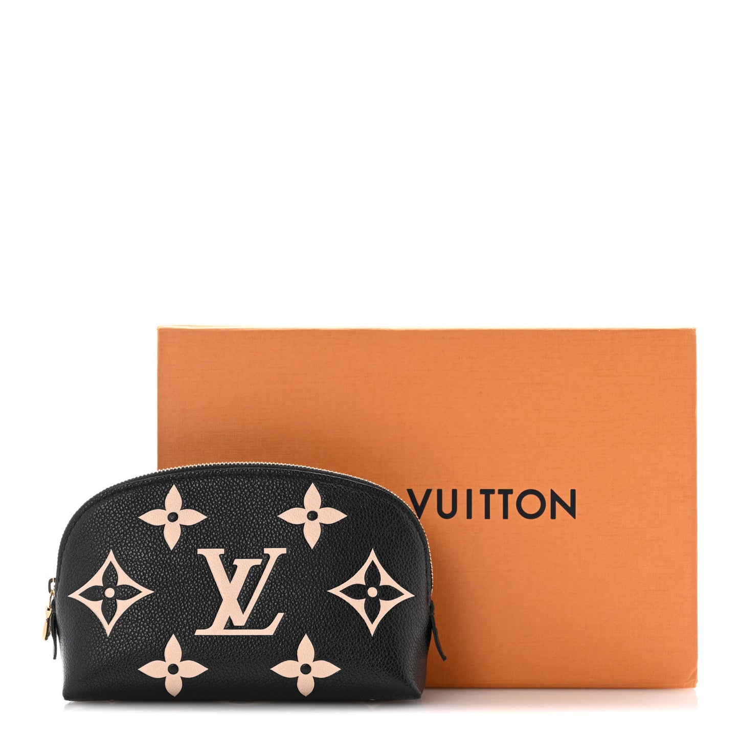 Empreinte Monogram Giant Cosmetic Pouch Black Beige