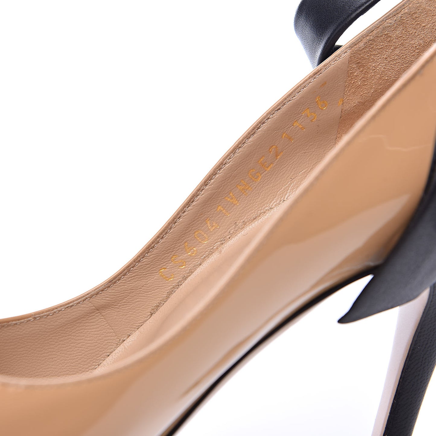 Patent Bow Pumps 36 Nude Black
