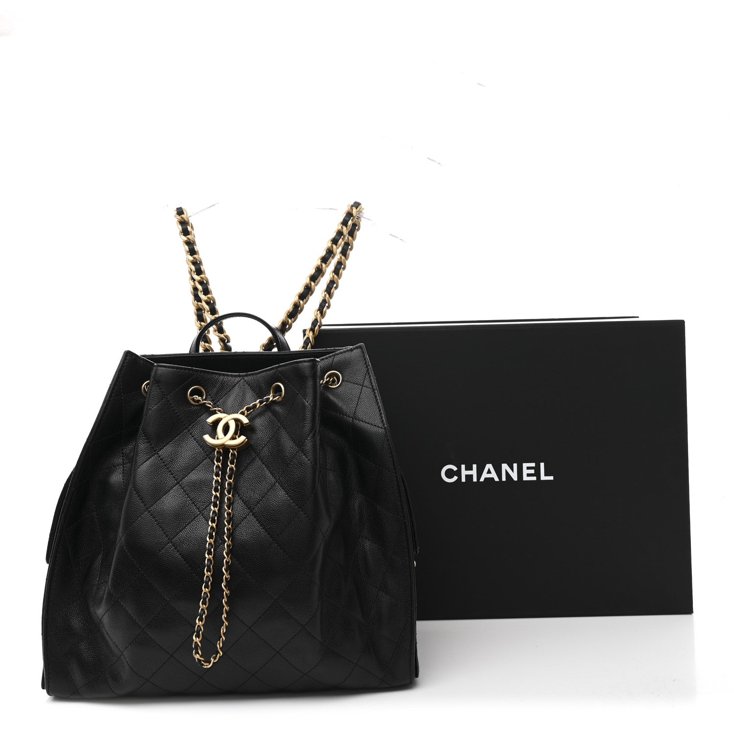 Chanel Caviar Quilted Large Chanel 25 Backpack Black 11 of 11