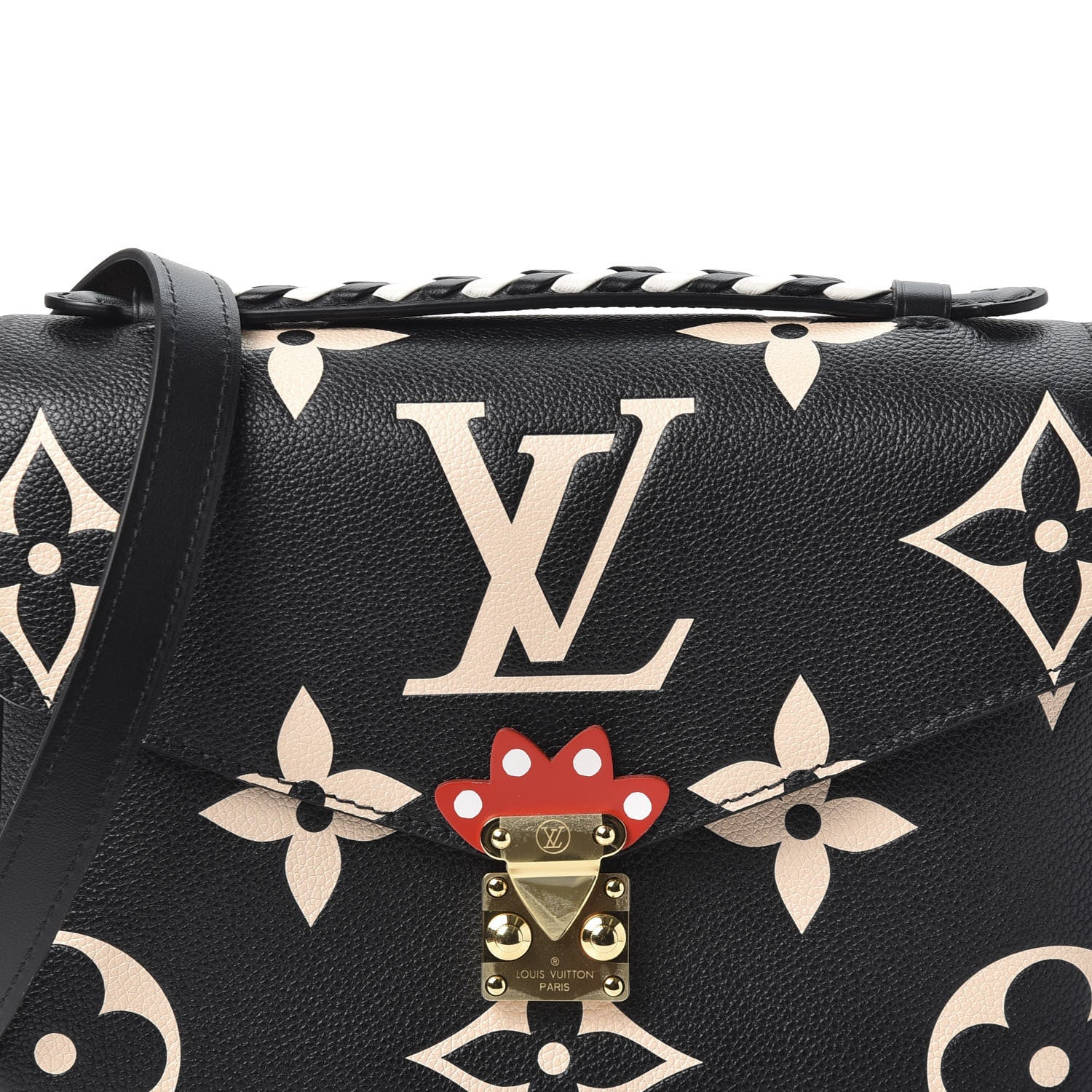 Louis Vuitton Empreinte Monogram Giant Crafty Pochette Metis Black Creme 9 of 10
