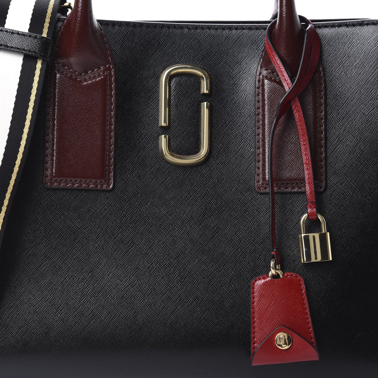 Saffiano Big Shot Tote Red Black