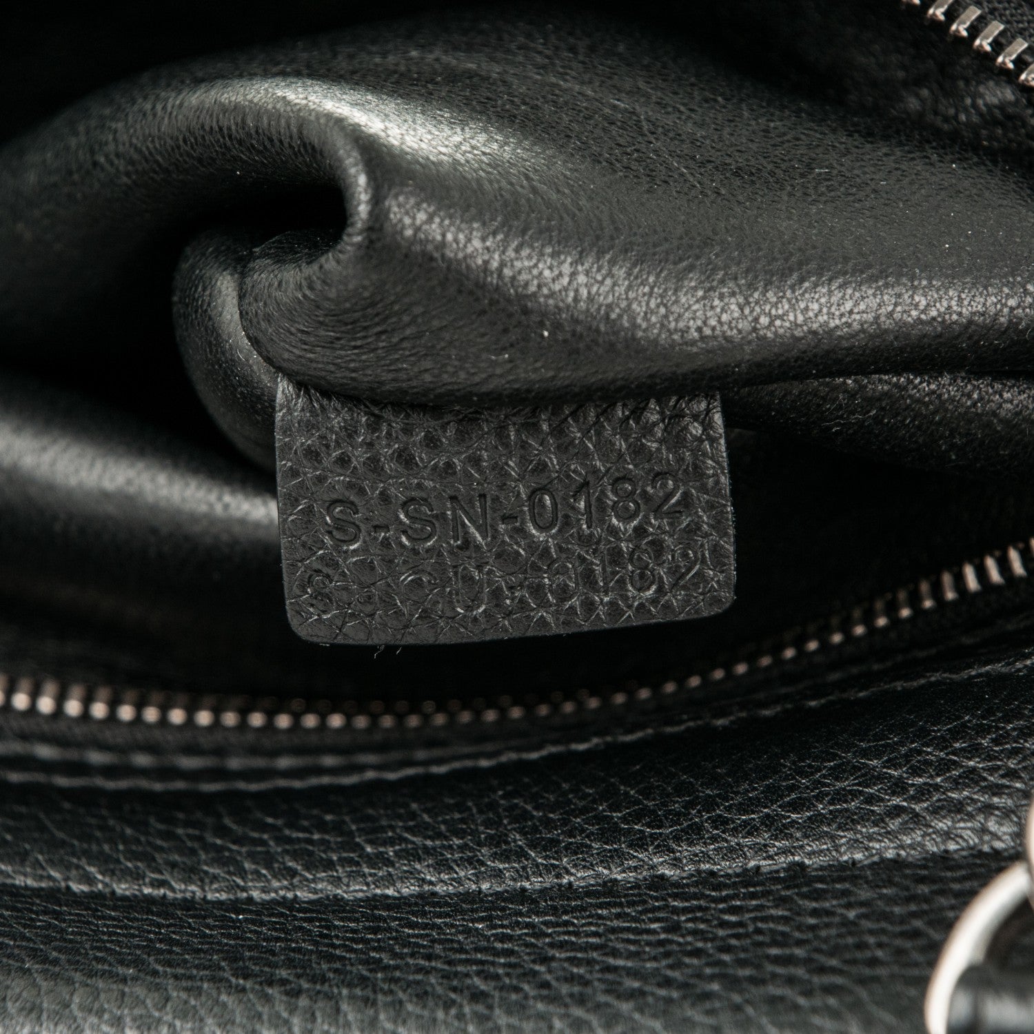 Celine Drummed Calfskin Suede Medium Trapeze Black 7 of 7