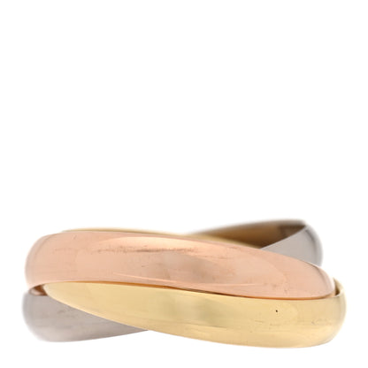 Cartier 18K Pink Yellow White Gold Small Trinity Ring 46 3.75 3 of 4