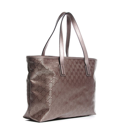 Gucci Imprime Monogram Medium Zippered Shopping Tote Mauve 3 of 9