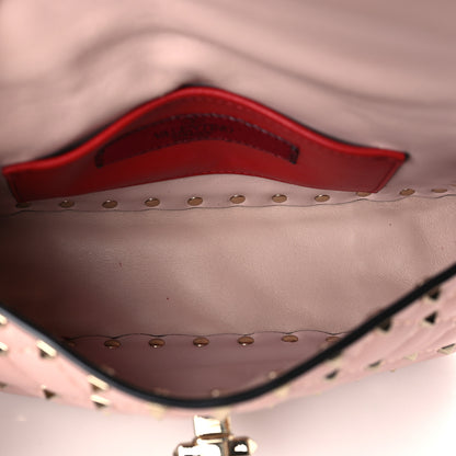 Valentino Garavani Nappa Small Rockstud Spike Shoulder Bag Water Rose 5 of 9