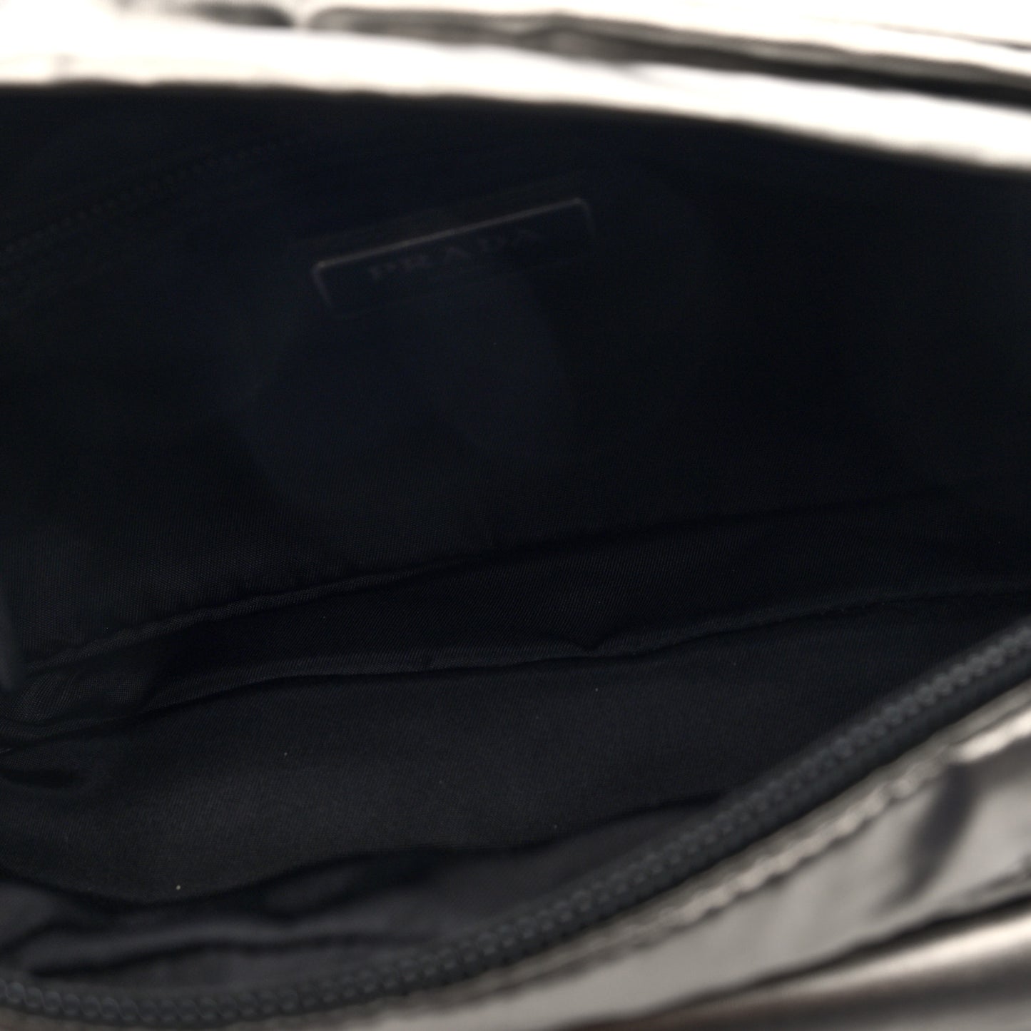 Metallic Nylon Crossbody Bag Ferro
