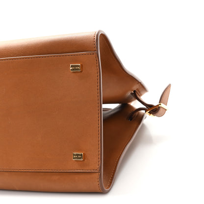 The Row Polished Saddle Calfskin Soft Margaux 12 Cuir 9 of 11
