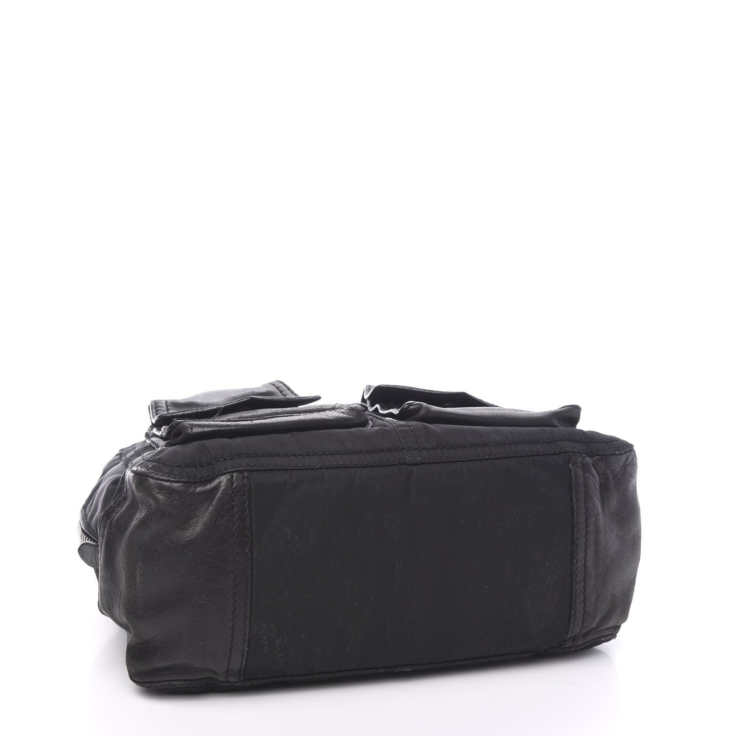 Prada Nappa Tessuto Nylon Shoulder Bag Black 3 of 11