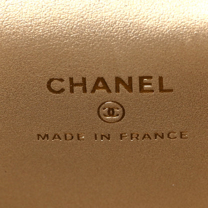 Chanel Lambskin Quilted Mini Pearl Crush Vanity Case With Chain Black 6 of 12