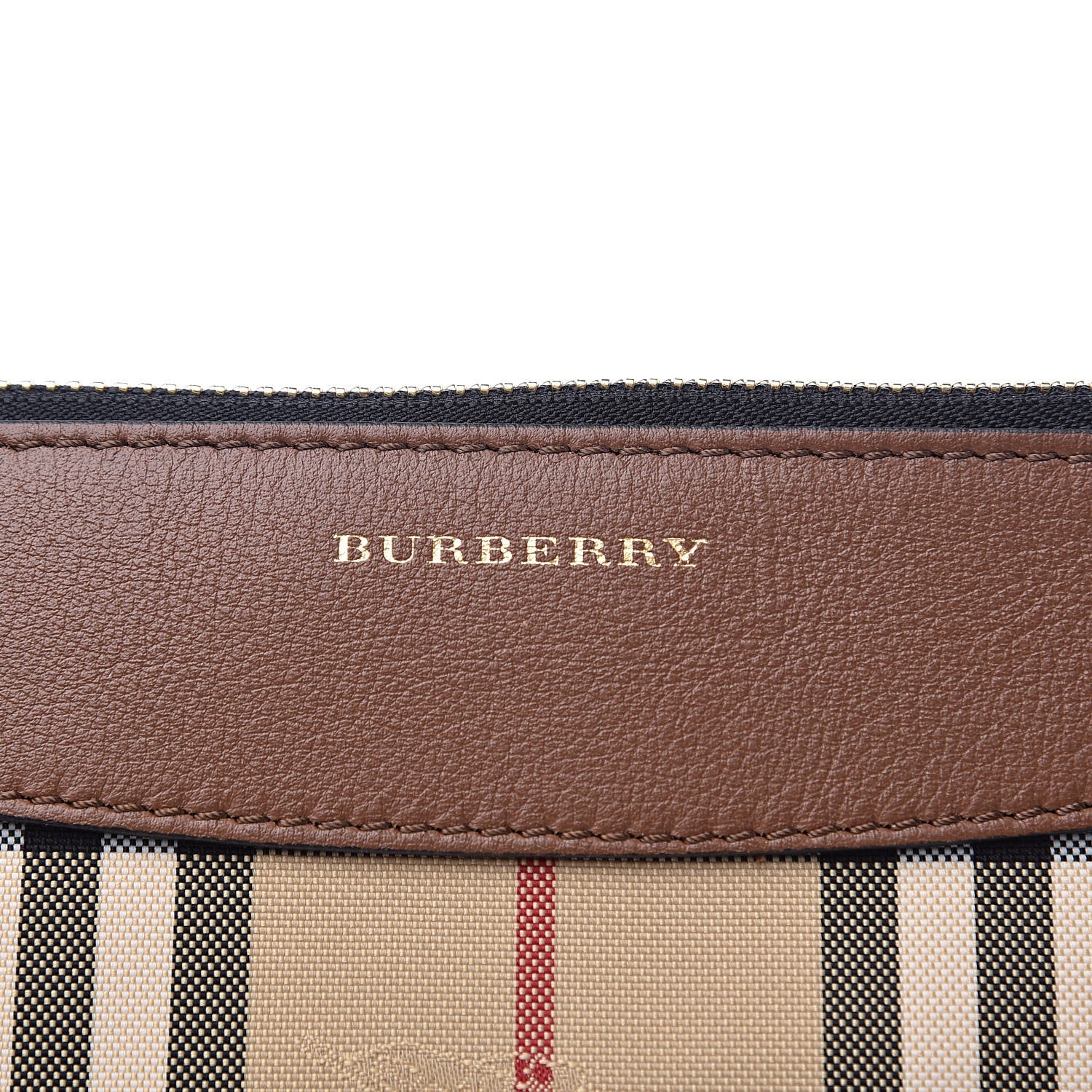 Burberry Horseferry Check Peyton Crossbody Clutch Bag Brown 10 of 12