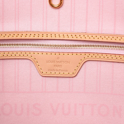 Louis Vuitton Damier Azur Neo Neverfull MM Rose Ballerine 6 of 14