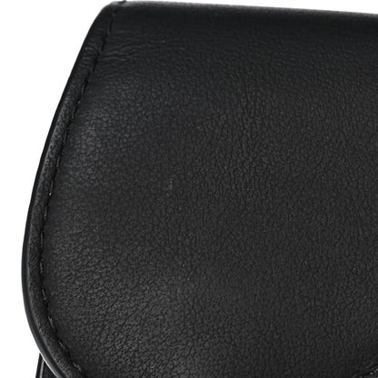 Christian Dior Ultra Matte Calfskin Saddle Card Holder Black 11 of 11