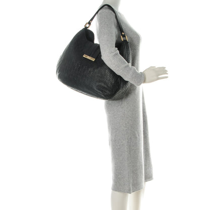 Gucci Guccissima Large New Ladies Web Hobo Black 2 of 7