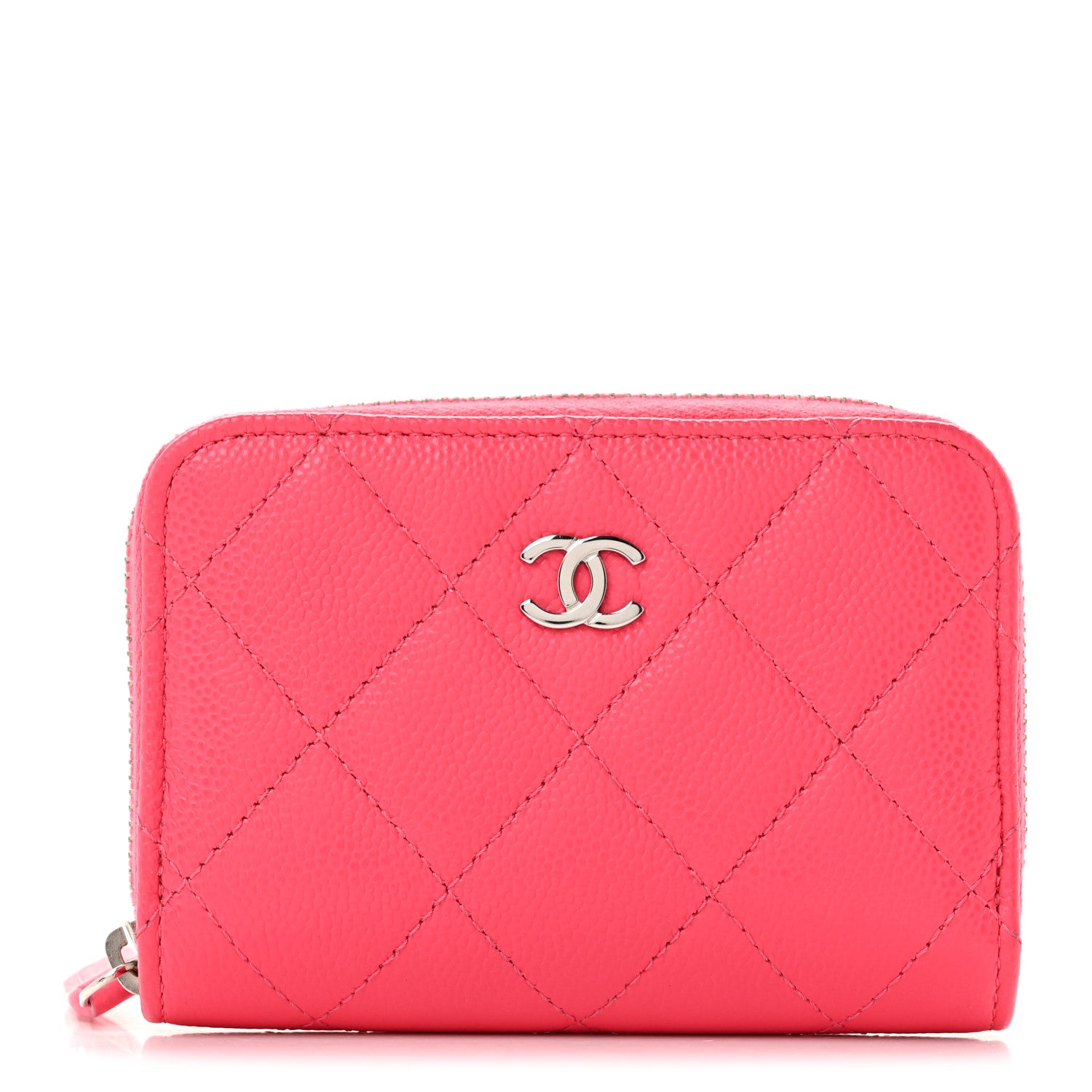 Chanel Caviar Quilted Zip Coin Purse Pink 1961160 – FASHIONPHILE