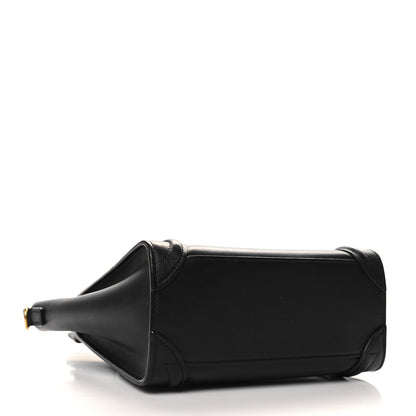 Celine Smooth Calfskin Nano Luggage Black 4 of 9