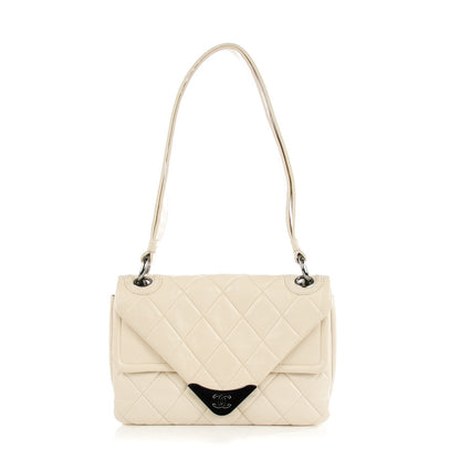 Chanel Lambskin Quilted Envelope Flap White 1 of 7