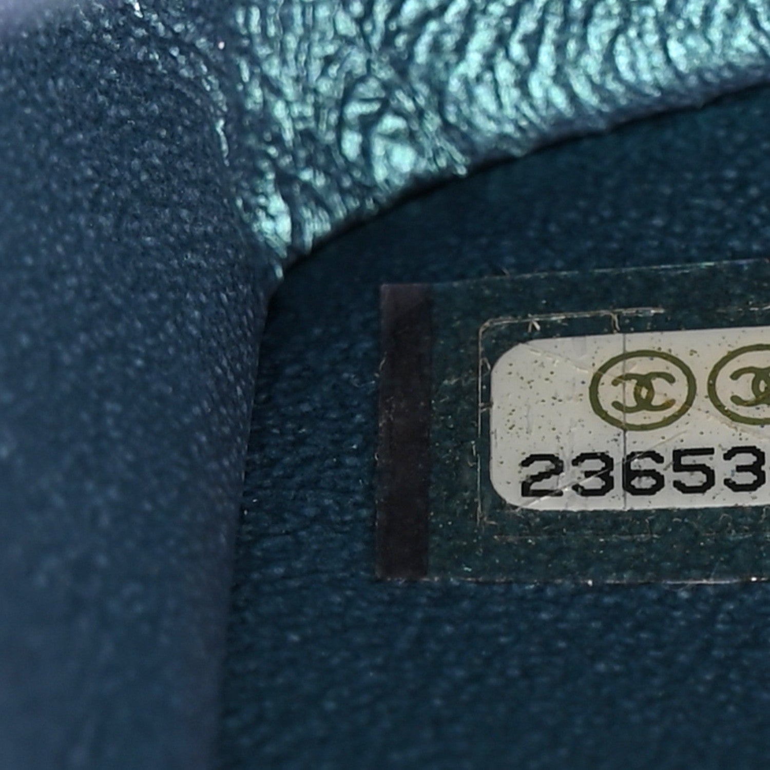 Chanel Iridescent Lambskin Quilted Mini Rectangular Flap Turquoise 7 of 11