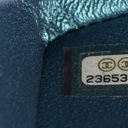 Chanel Iridescent Lambskin Quilted Mini Rectangular Flap Turquoise 7 of 11