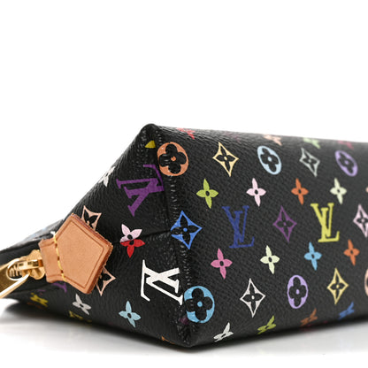 Louis Vuitton Monogram Multicolor Cosmetic Pouch Black Grenade 7 of 8