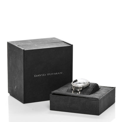 David Yurman Stainless Steel Diamond Bezel 38mm Classic Quartz Watch Black 8 of 8