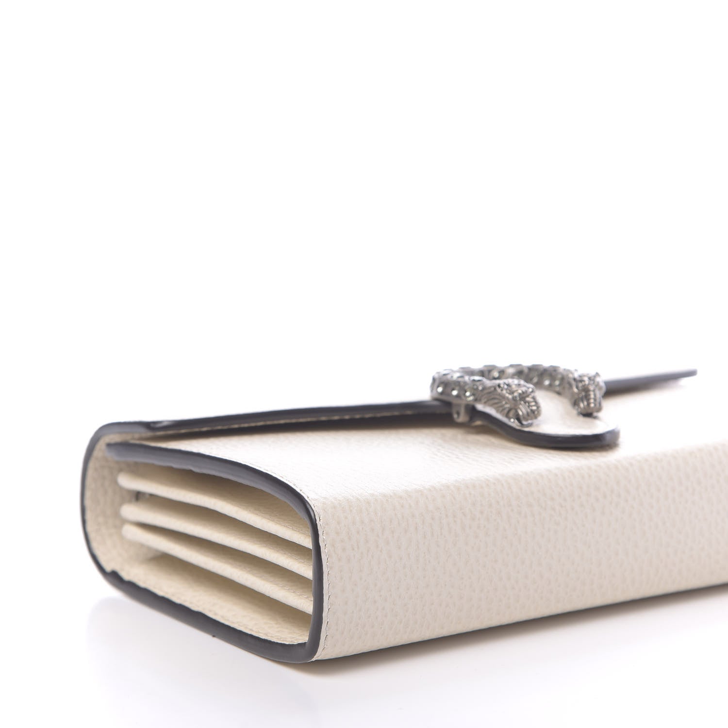 Gucci Dollar Calfskin Mini Dionysus Chain Wallet Mystic White 8 of 11