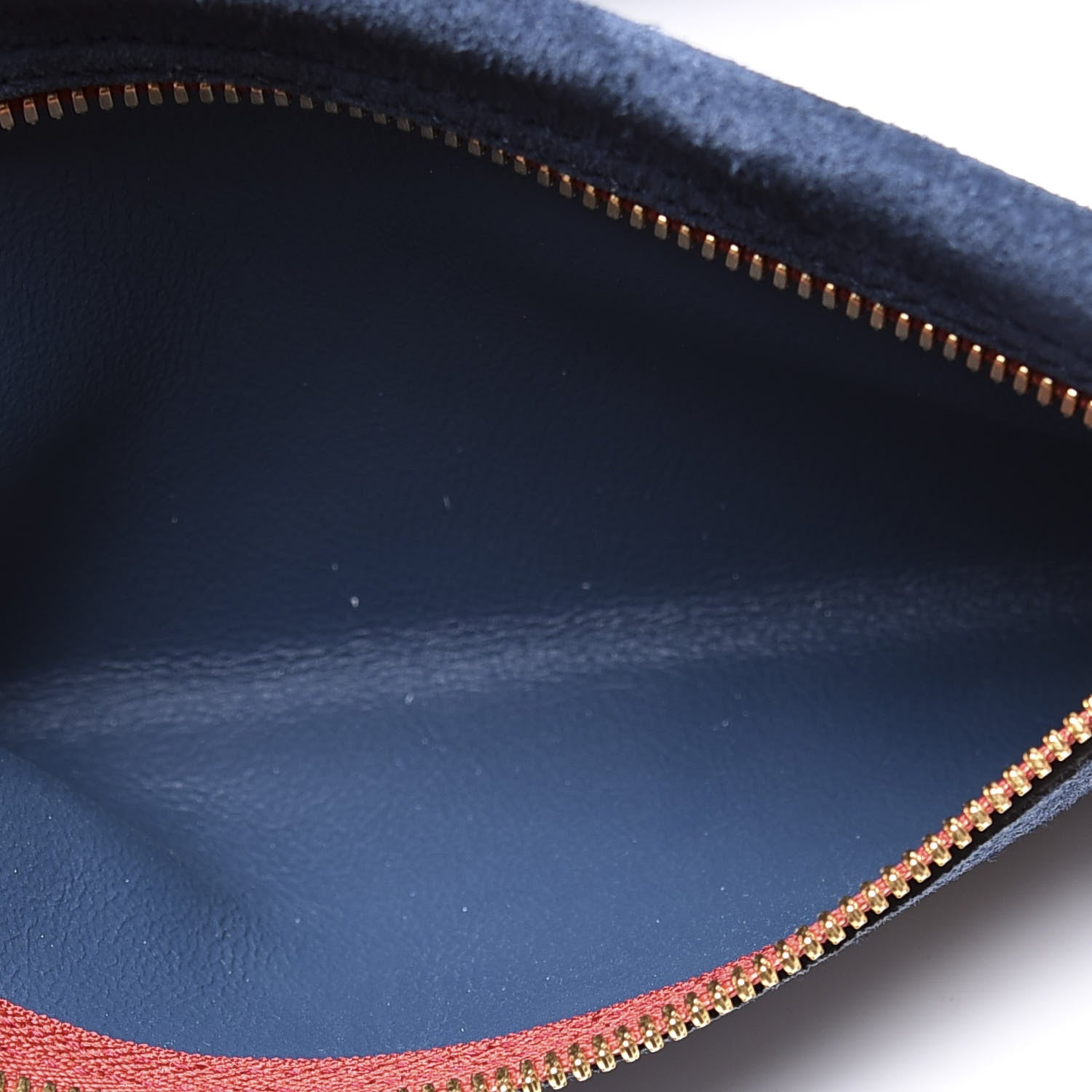 Gucci Suede Calfskin Maxi Rajah Chain Tote New Blue Romantic Cherry 9 of 12