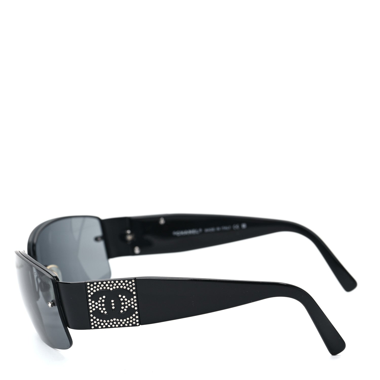 Chanel Crystal CC Sunglasses 4117-B Black 3 of 6