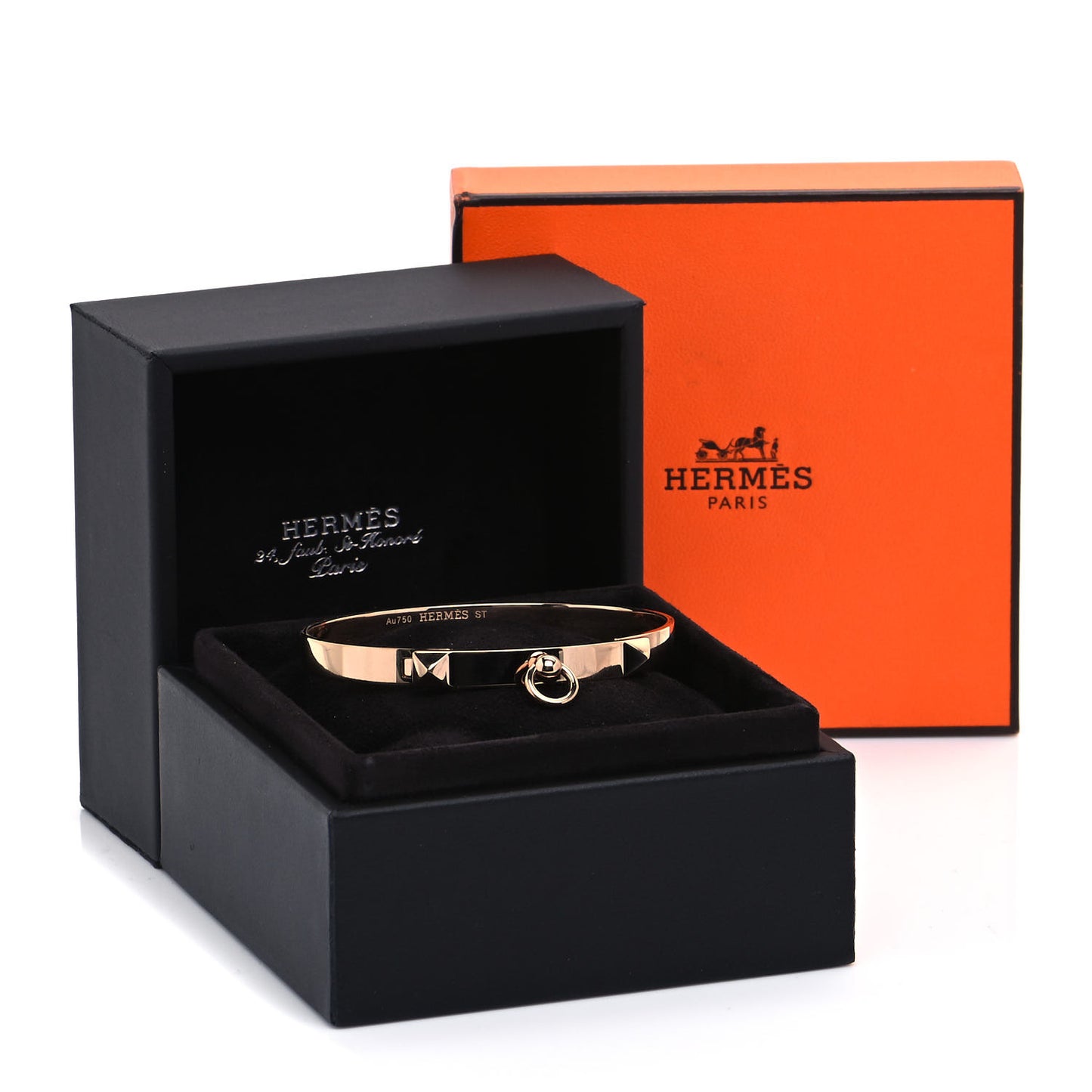 18K Rose Gold PM Collier De Chien Bracelet ST