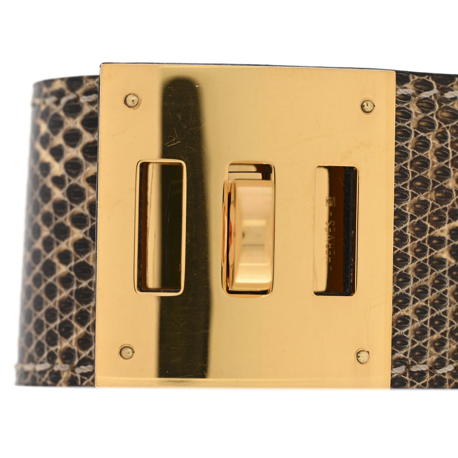 Hermes Lizard Kelly Dog Bracelet T3 Ombre 1863847 – FASHIONPHILE