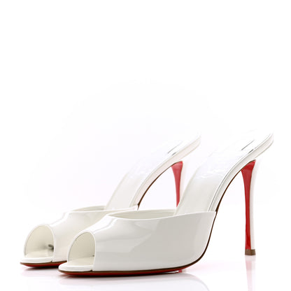 Christian Louboutin Patent Me Dolly 100 Sandals 39 White 3 of 10
