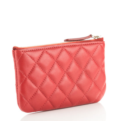 Chanel Lambskin Quilted Casino Coin Purse Red 3 of 7