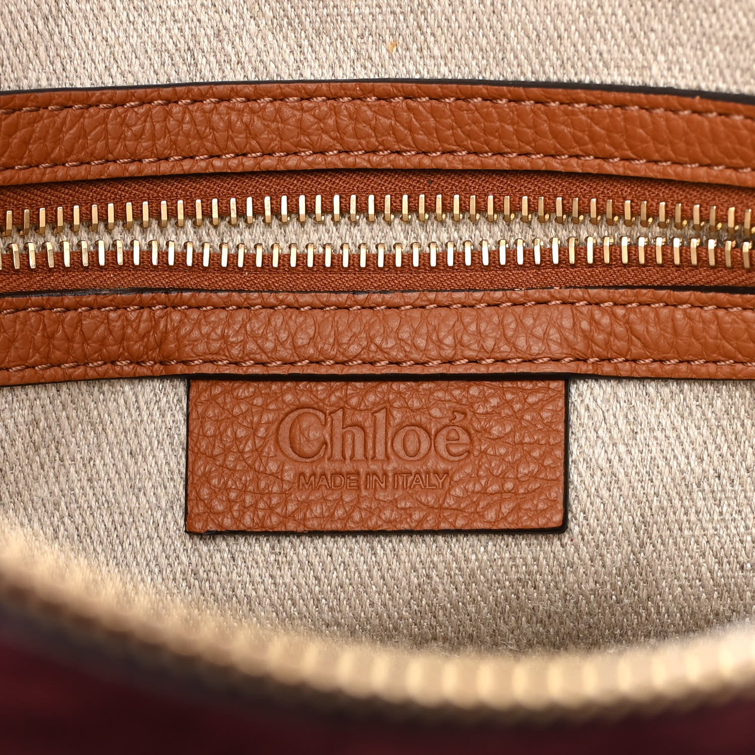 Chloe Suede Calfskin Braided Medium Marcie Double Carry Burgundy 6 of 12