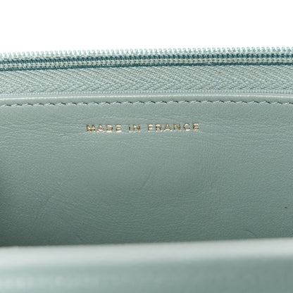 Chanel Caviar Quilted Wallet on Chain WOC Light Blue 7 of 12